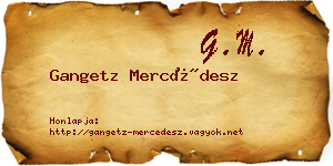 Gangetz Mercédesz névjegykártya